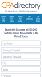 Mobile Screenshot of cpadirectory.com
